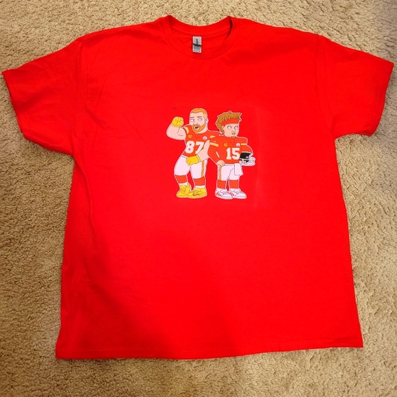 Kansas City Chiefs Travis Kelce x Patrick Mahomes Tee - Picture 1 of 4